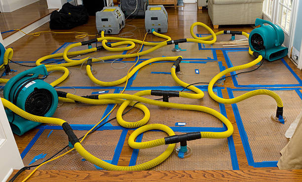 Professional Water Damage Restoration technician working in Howell, NJ